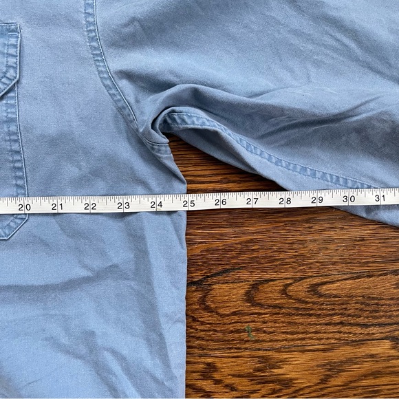 L.L. Bean Sunwashed Canvas Shirt in Blue, Traditional Fit - Picture 4 of 6